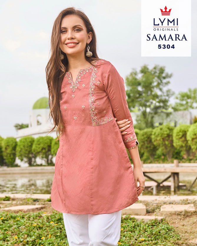 Samara By Rangoon Viscose Embroidery Ladies Top Wholesale Shop In Surat